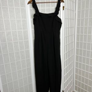 Black ruffle jumpsuit